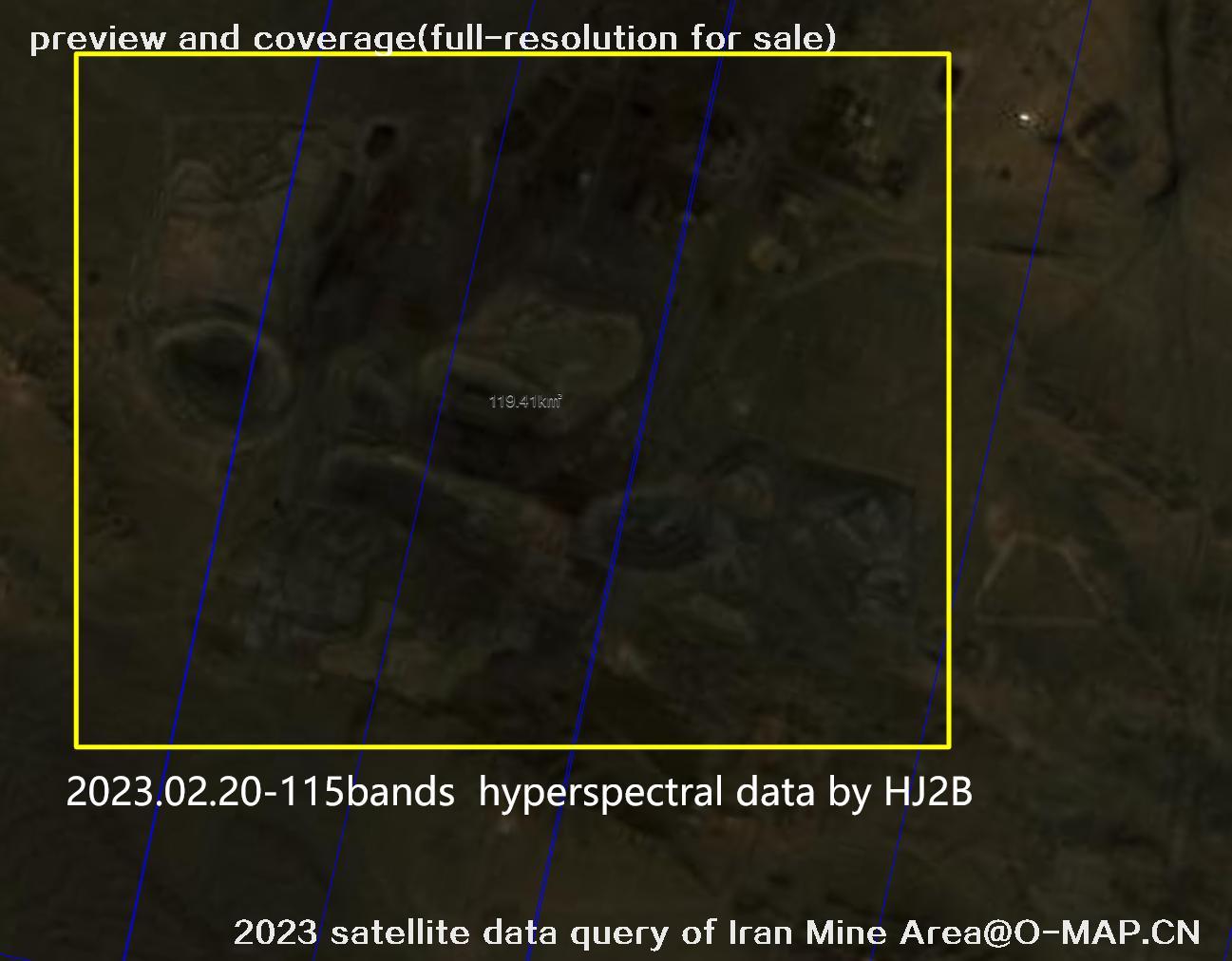 The 2023 satellite data query results of Iran Mine Area