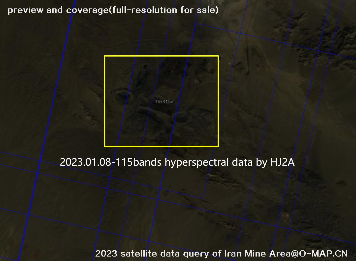 The 2023 satellite data query results of Iran Mine Area