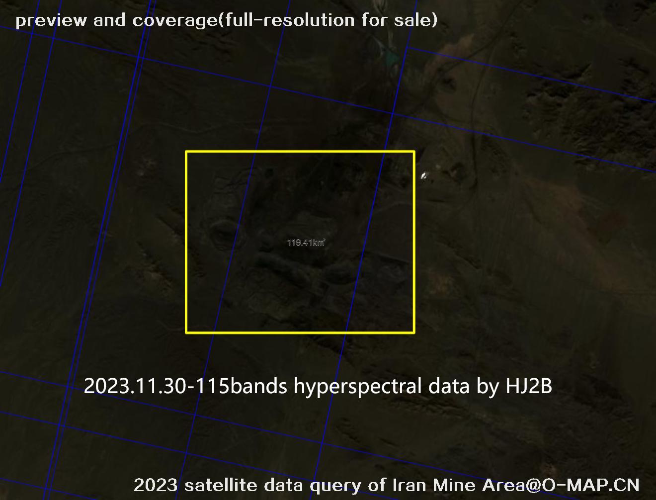 The 2023 satellite data query results of Iran Mine Area