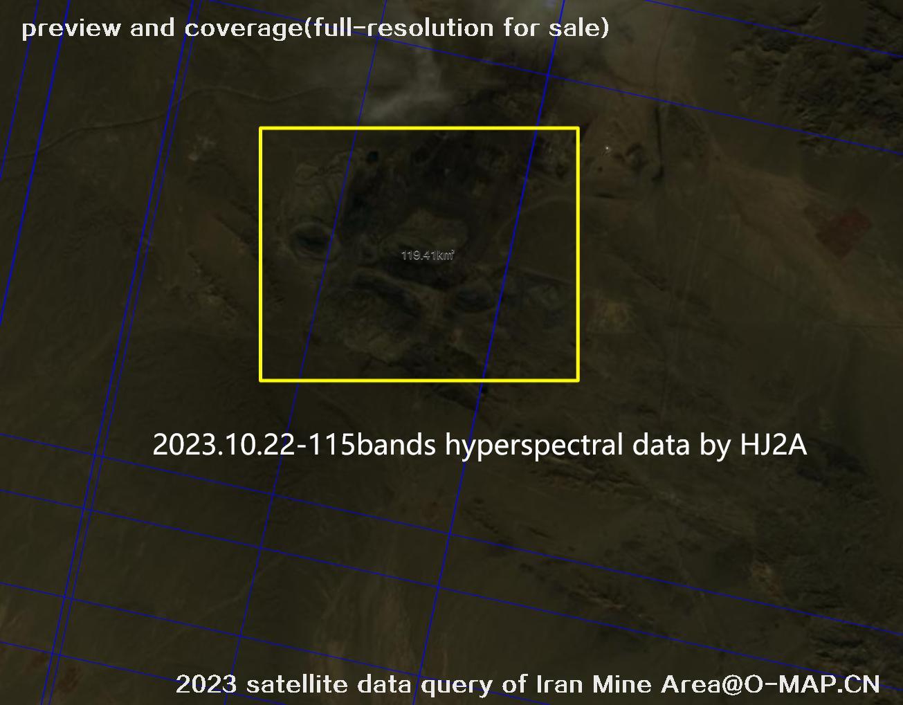 The 2023 satellite data query results of Iran Mine Area