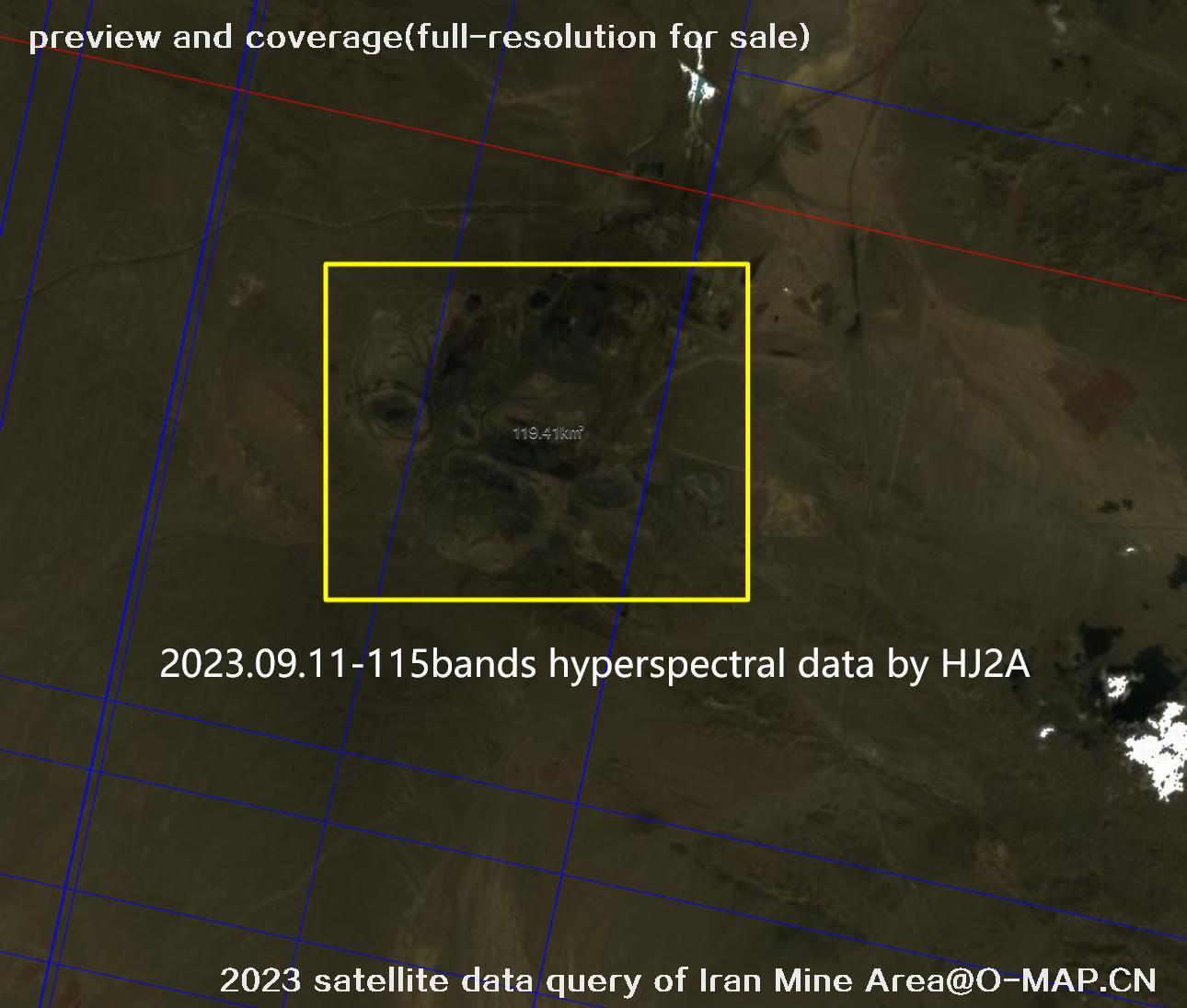 The 2023 satellite data query results of Iran Mine Area