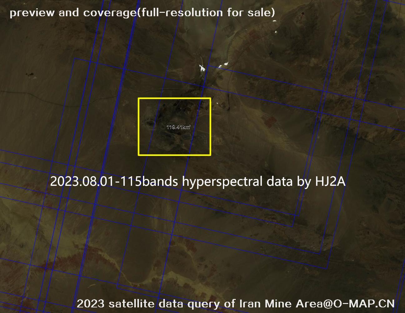 The 2023 satellite data query results of Iran Mine Area