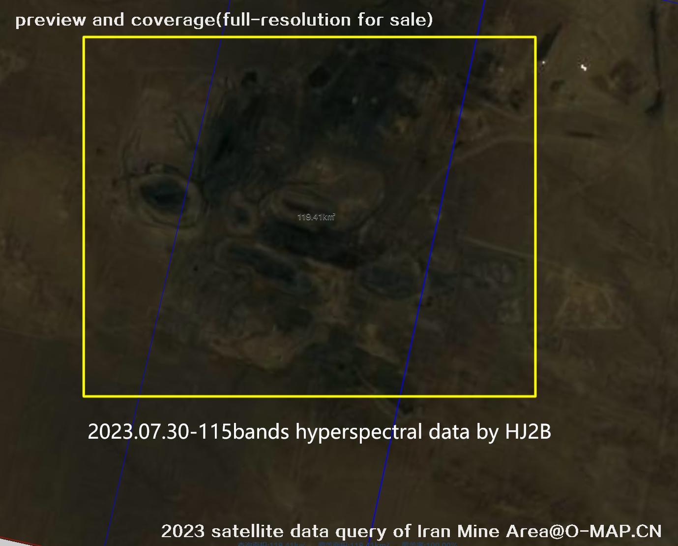 The 2023 satellite data query results of Iran Mine Area