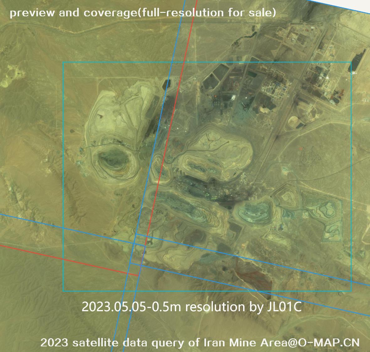 The 2023 satellite data query results of Iran Mine Area