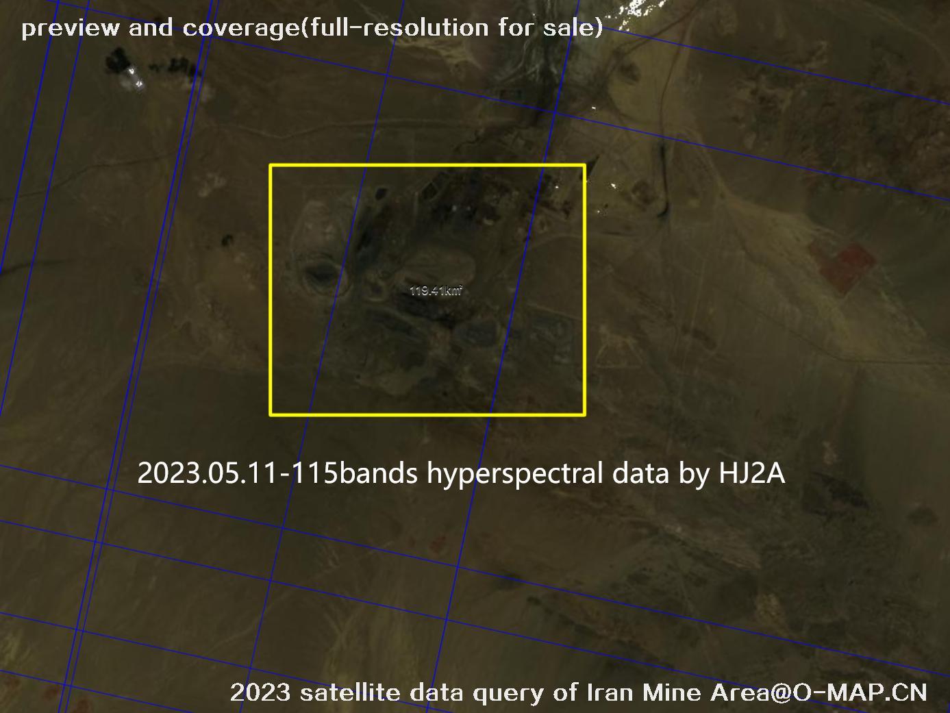 The 2023 satellite data query results of Iran Mine Area