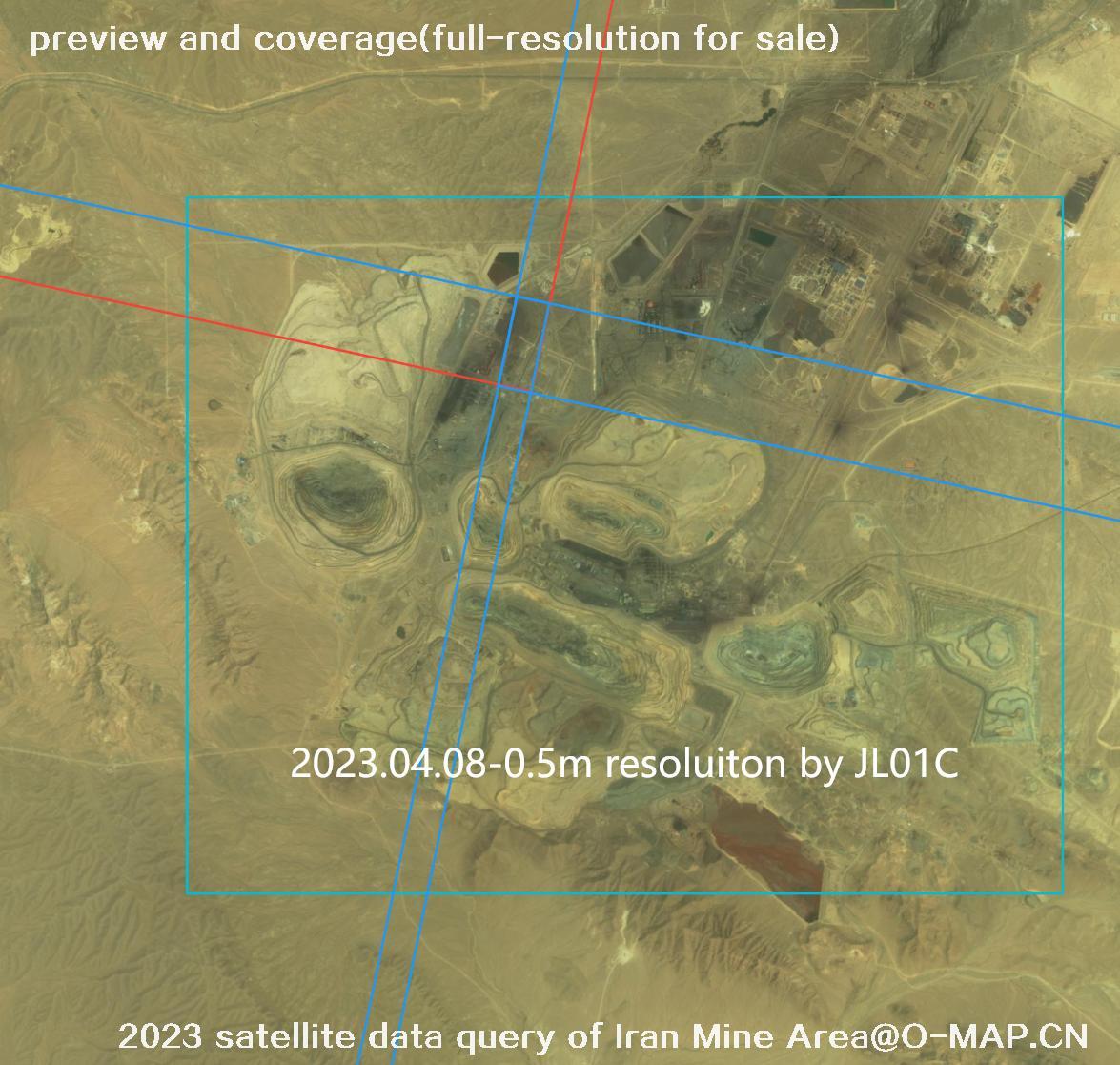 The 2023 satellite data query results of Iran Mine Area