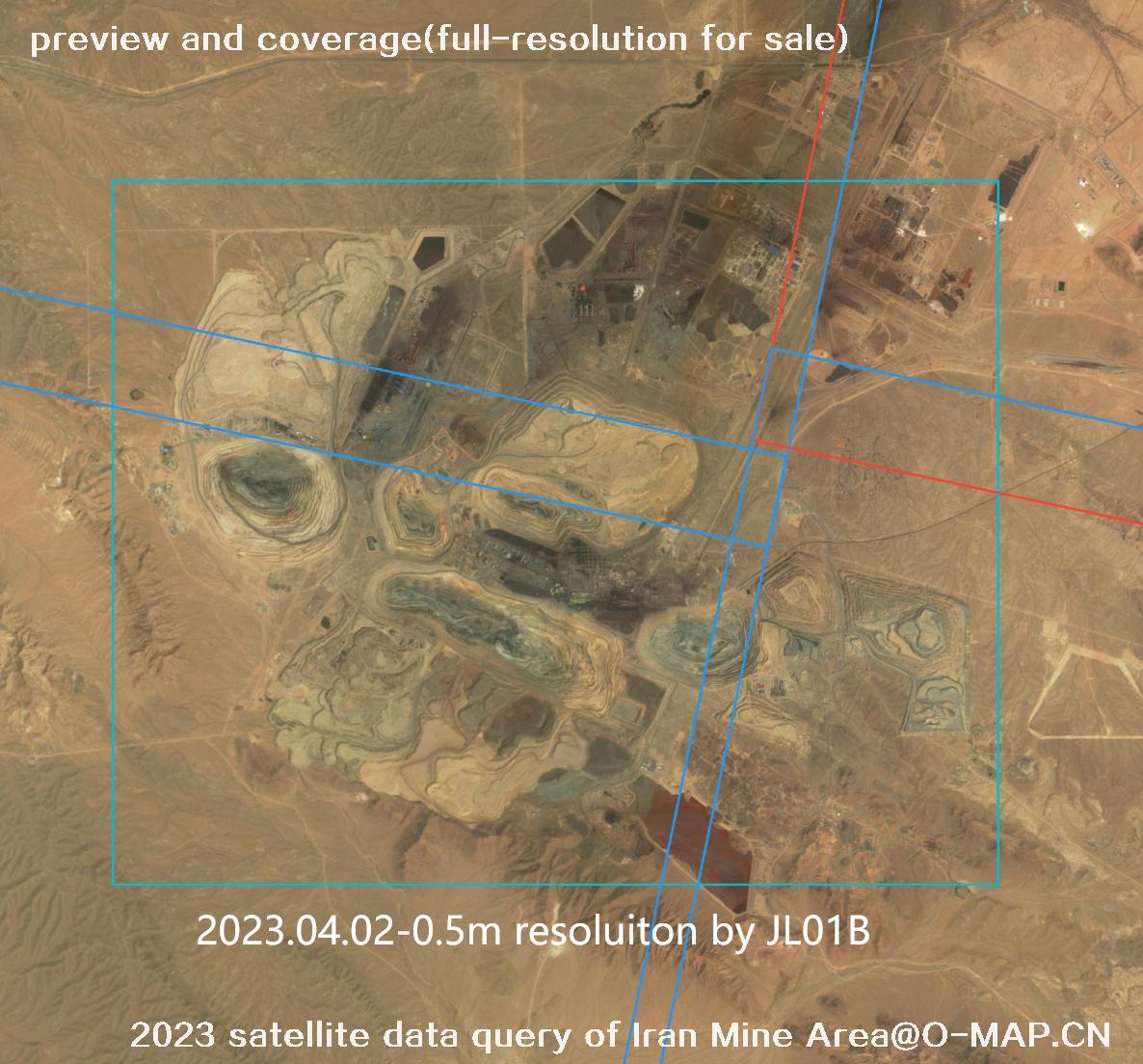 The 2023 satellite data query results of Iran Mine Area