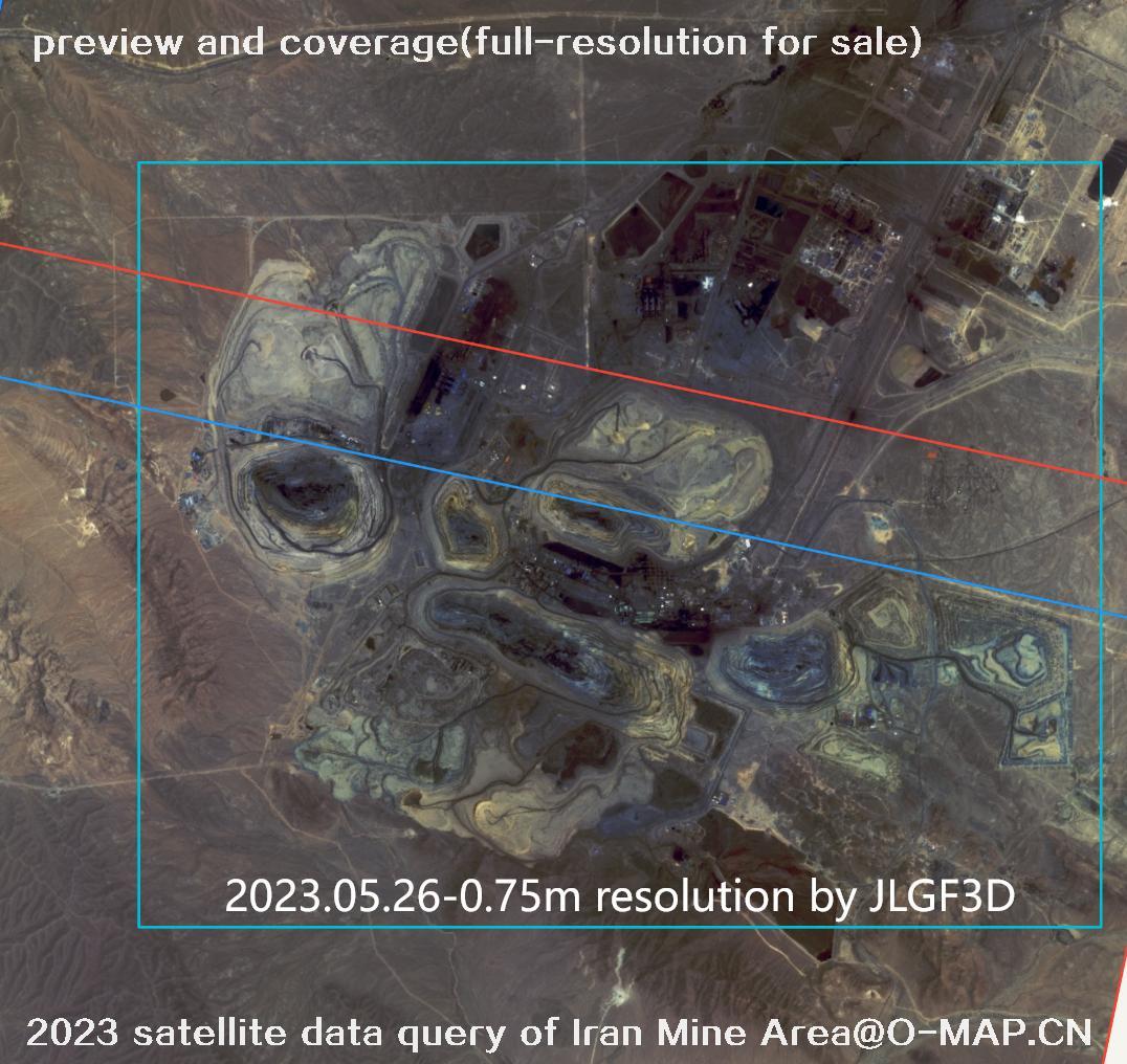 The 2023 satellite data query results of Iran Mine Area