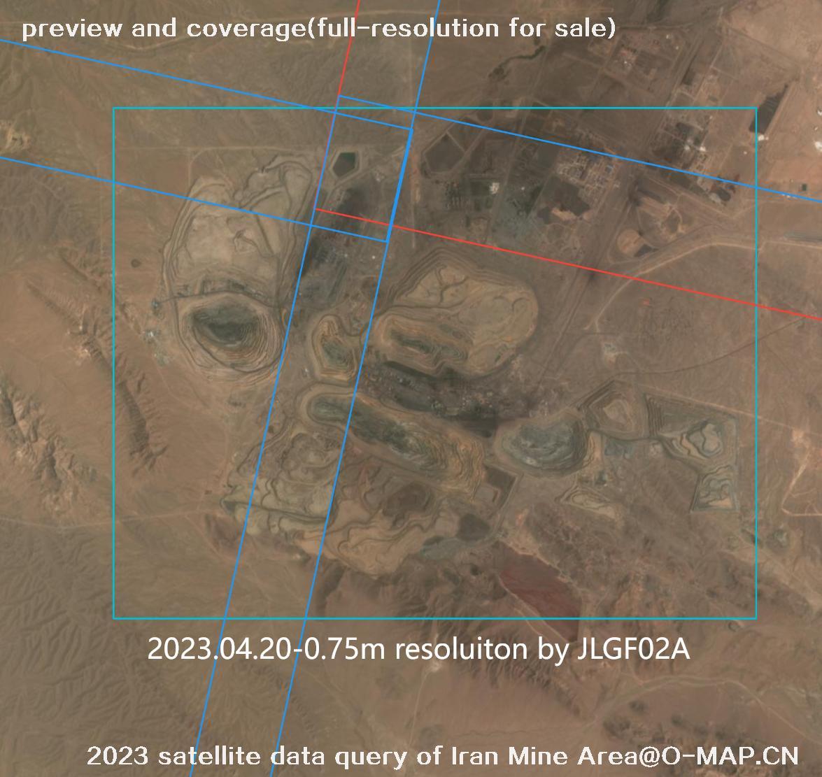 The 2023 satellite data query results of Iran Mine Area
