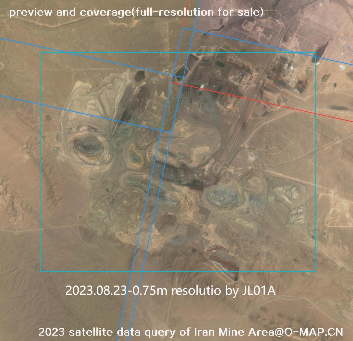 The 2023 satellite data query results of Iran Mine Area