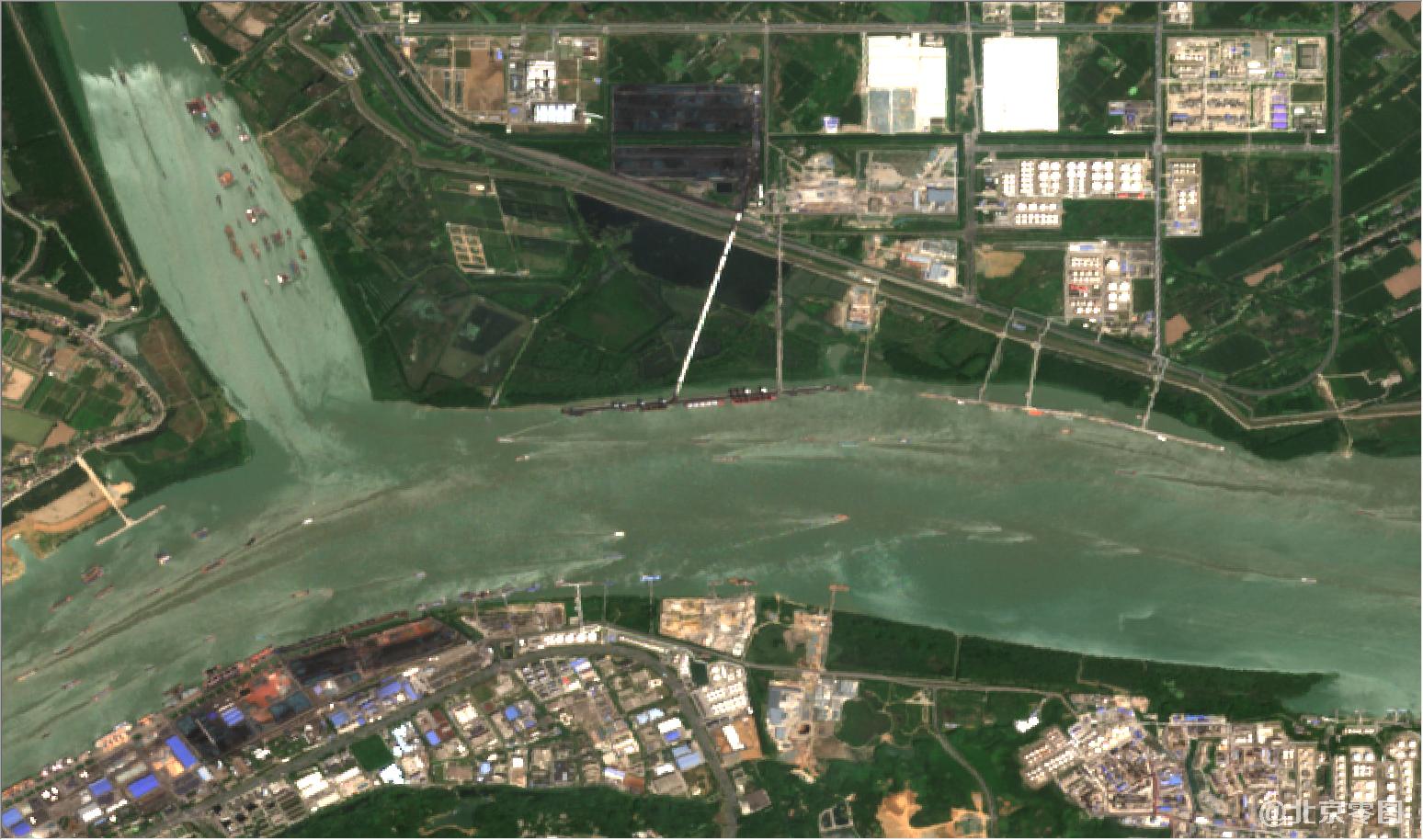 江苏省南京市2021年5月份最新卫星图