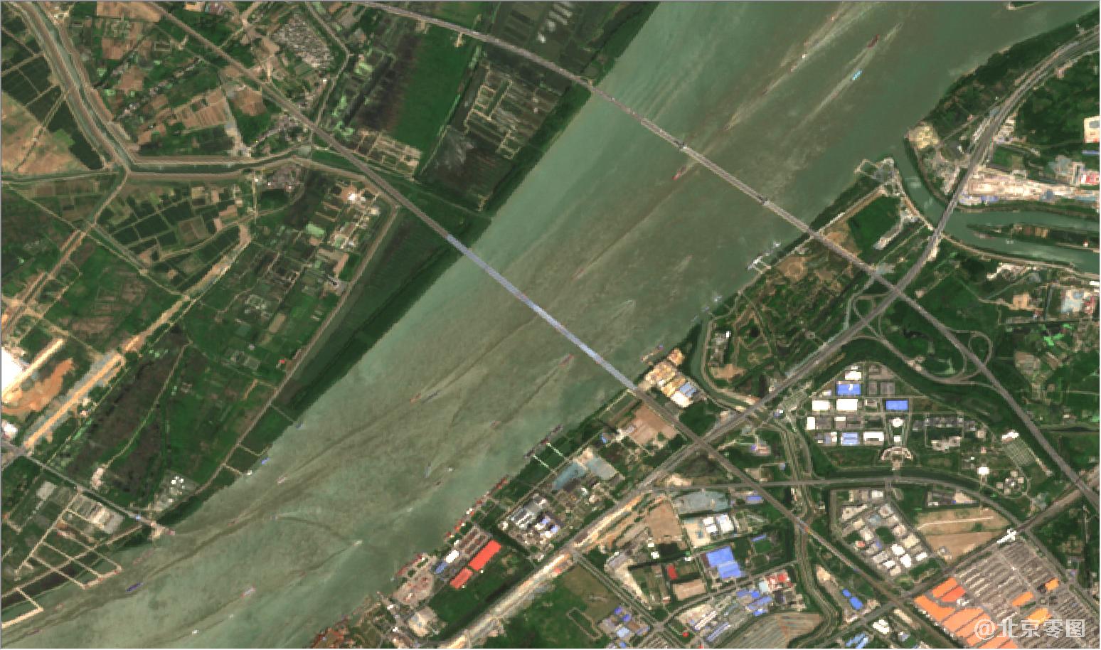 江苏省南京市2021年5月份最新卫星图