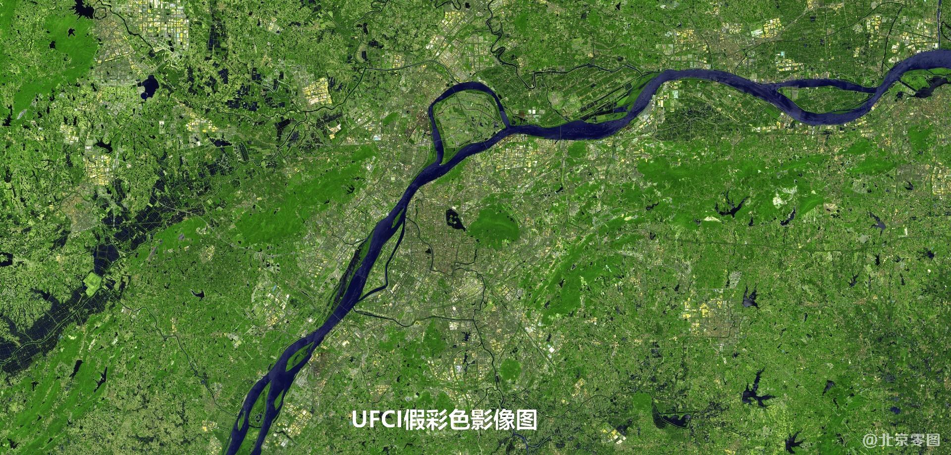 江苏省南京市2021年5月份UFCI假彩色影像图