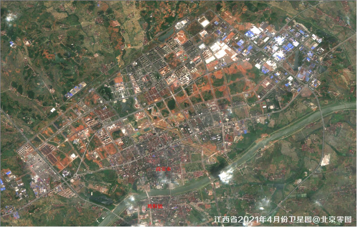江西省2021年4月份最新卫星图