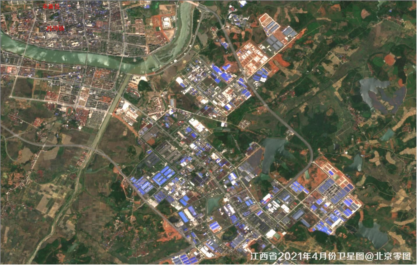 江西省2021年4月份最新卫星图