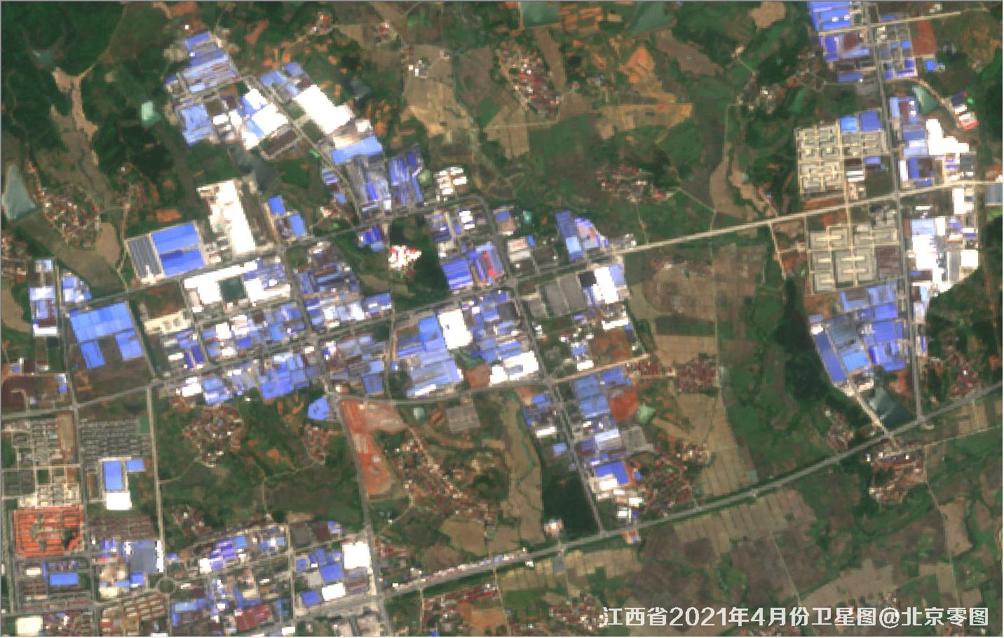 江西省2021年4月份最新卫星图