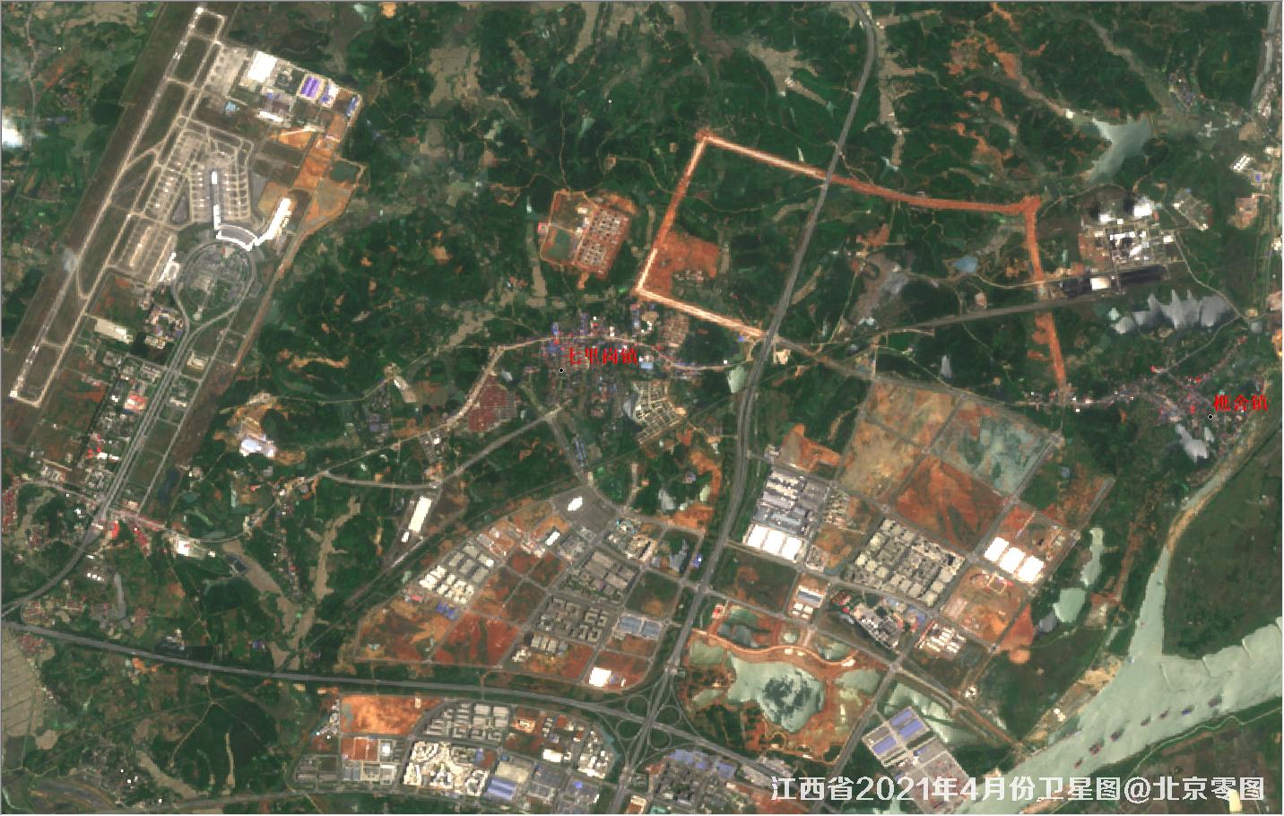 江西省2021年4月份最新卫星图