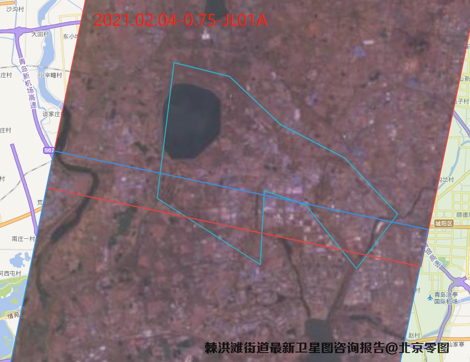 青岛棘洪滩街道卫星图查询结果