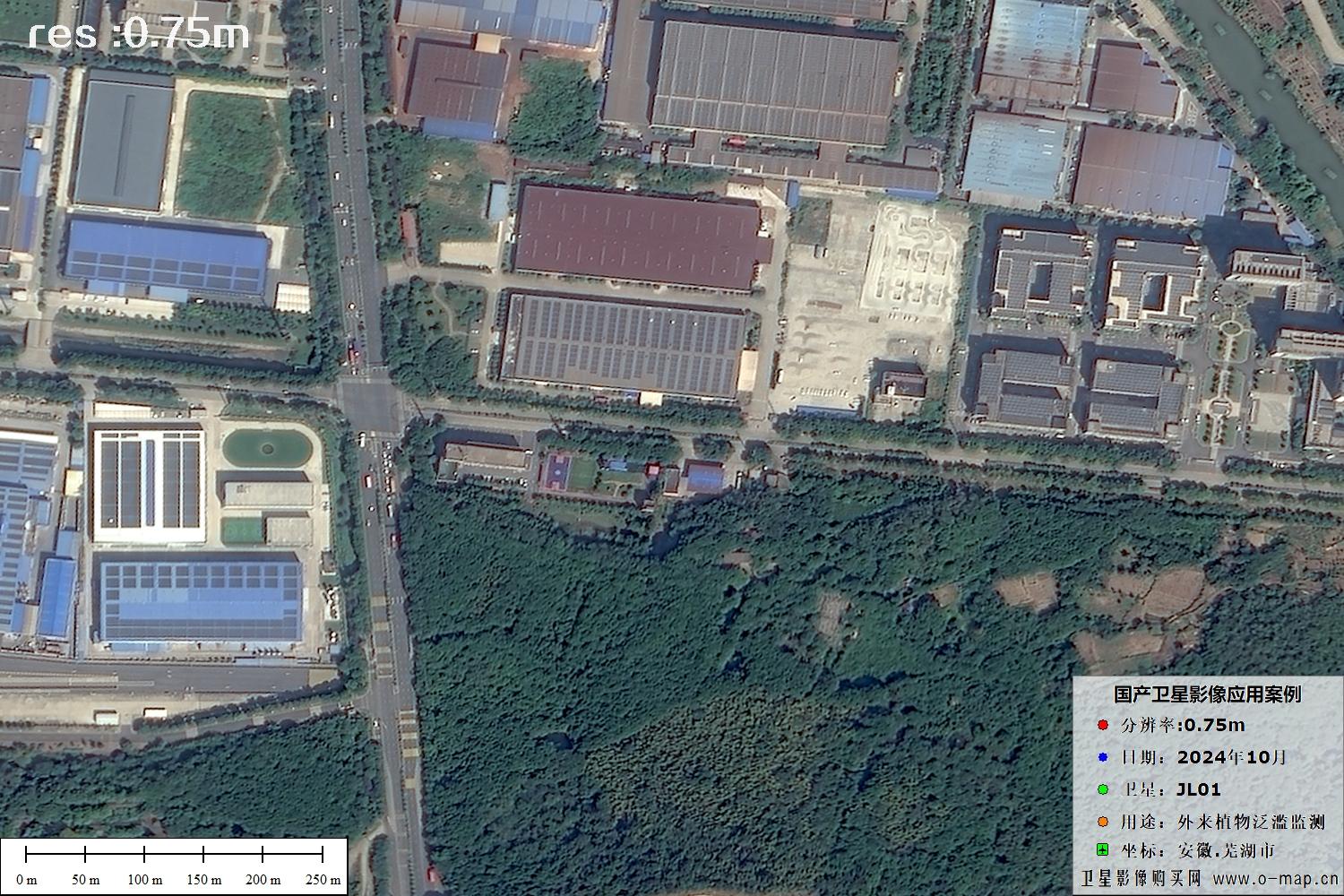 1米分辨率卫星图像样例