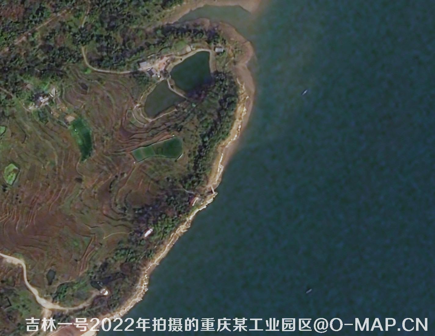 吉林一号卫星2022年3月份拍摄的重庆市某工业园区