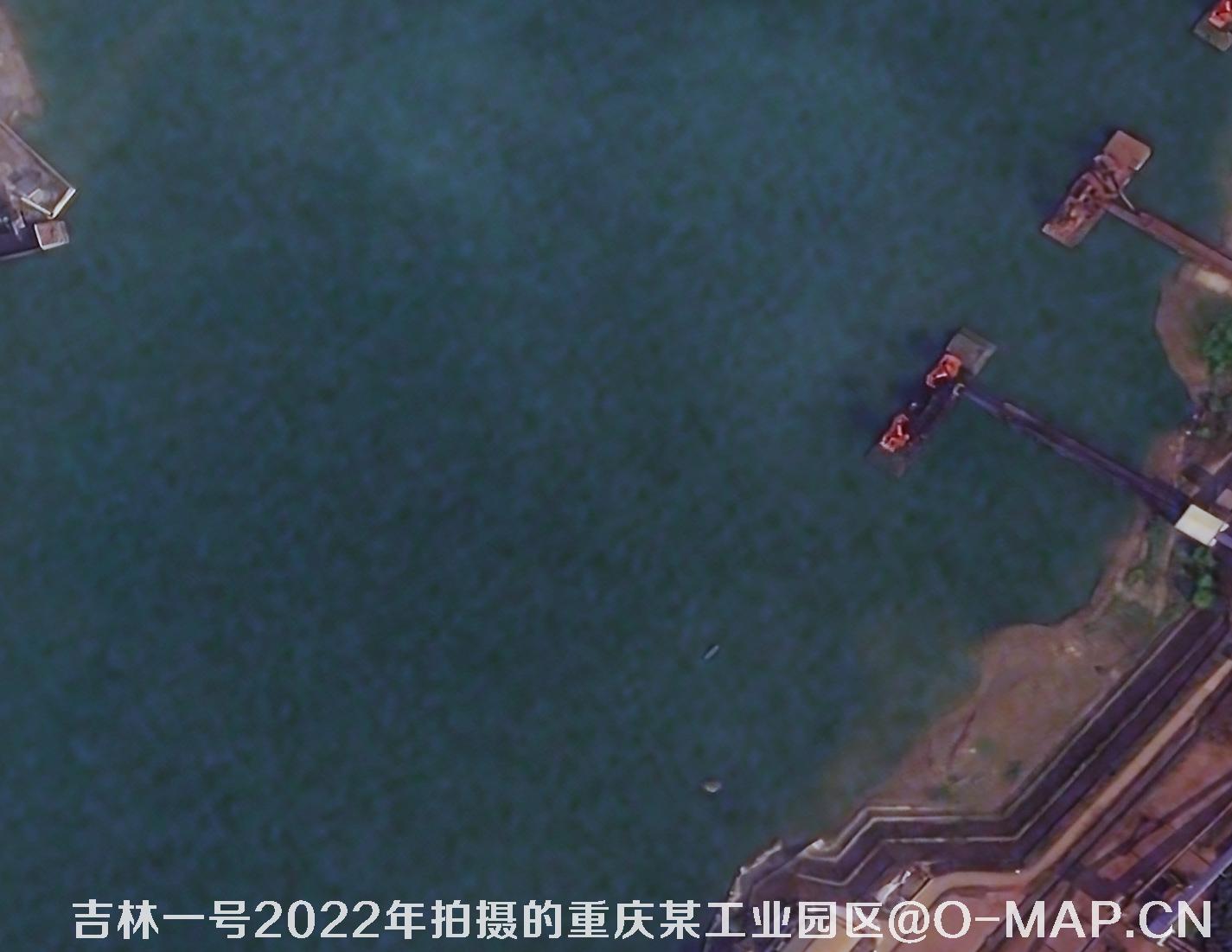 吉林一号卫星2022年3月份拍摄的重庆市某工业园区