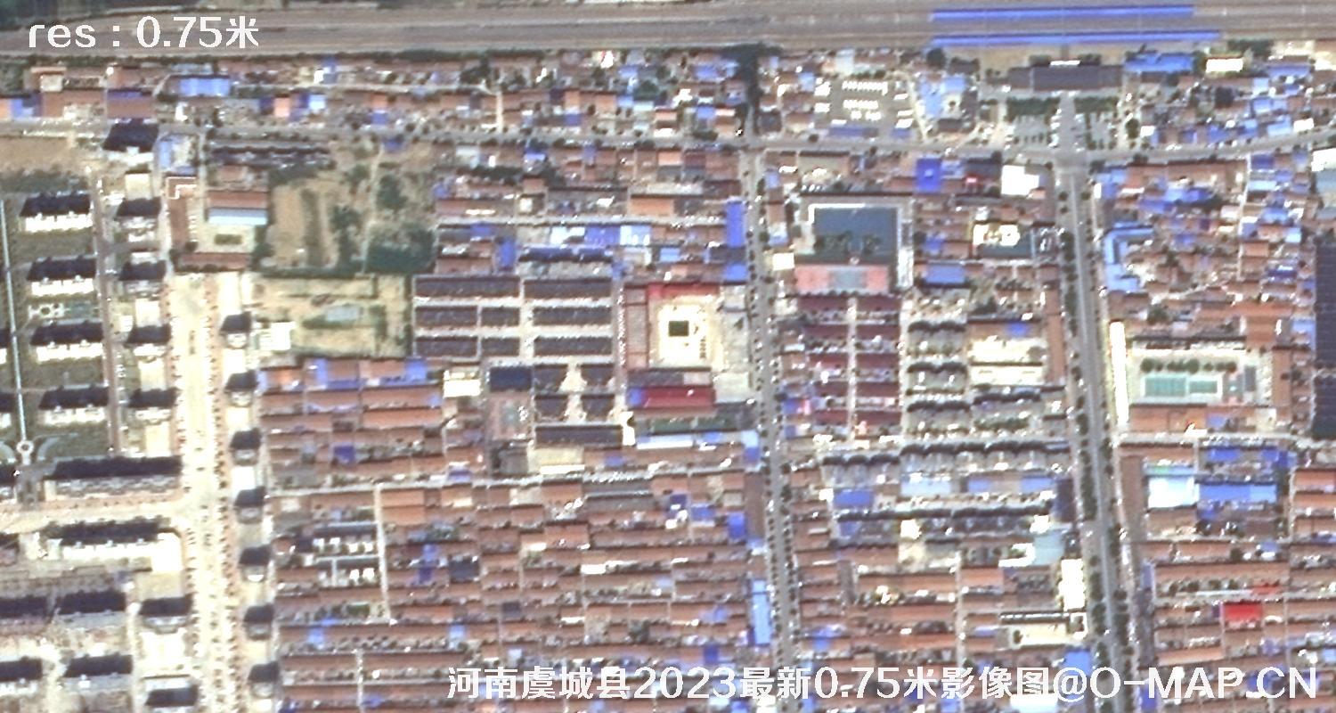 河南虞城县2023最新0.75米影像图