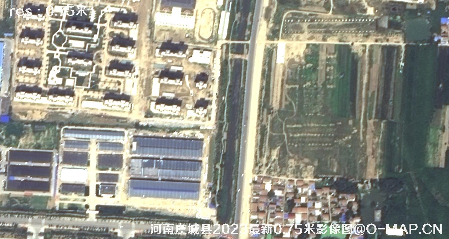 河南虞城县2023最新0.75米影像图