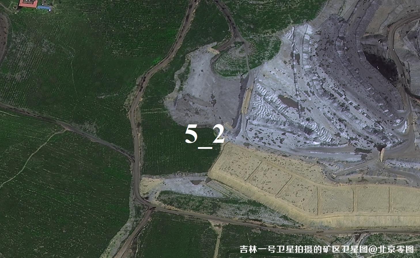 吉林一号卫星拍摄的内蒙古矿区卫星图