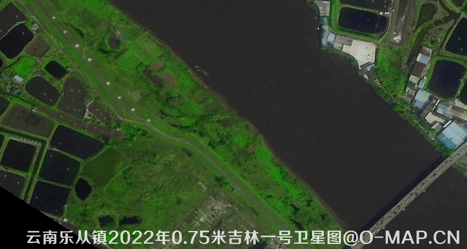 云南省顺德区乐从镇2022年0.75米吉林一号卫星图