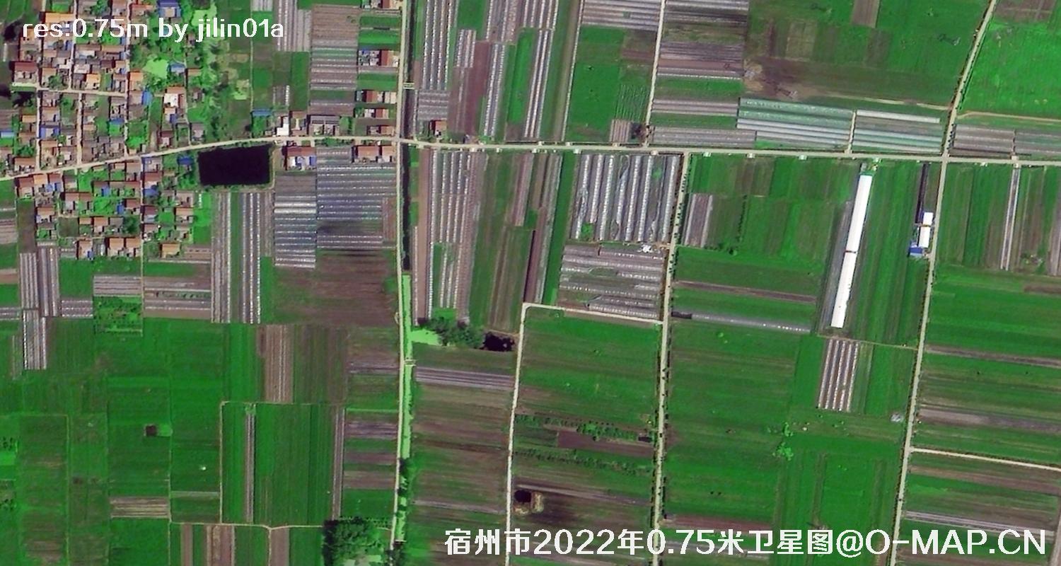 安徽省宿州市乡村0.75米分辨率卫星图