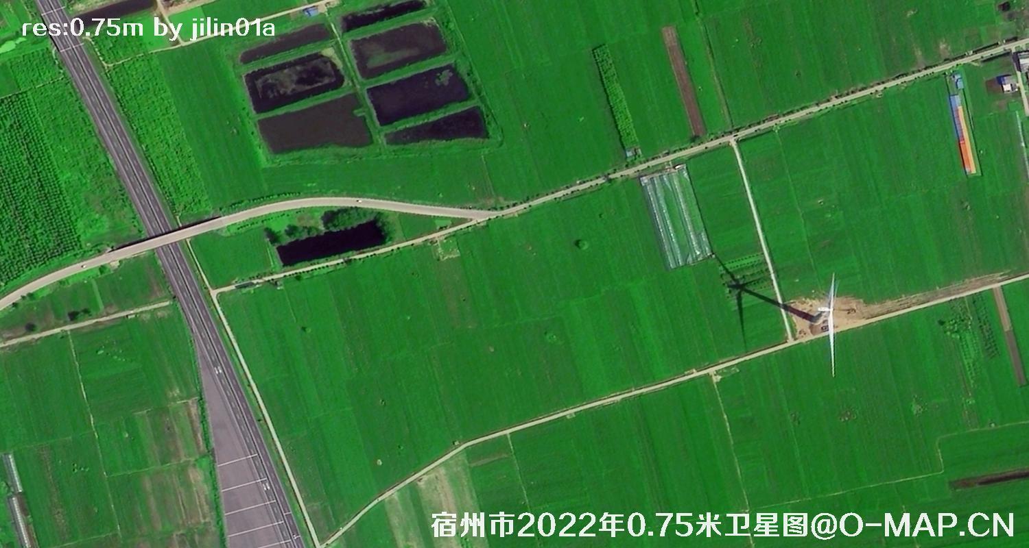 安徽省宿州市乡村0.75米分辨率卫星图