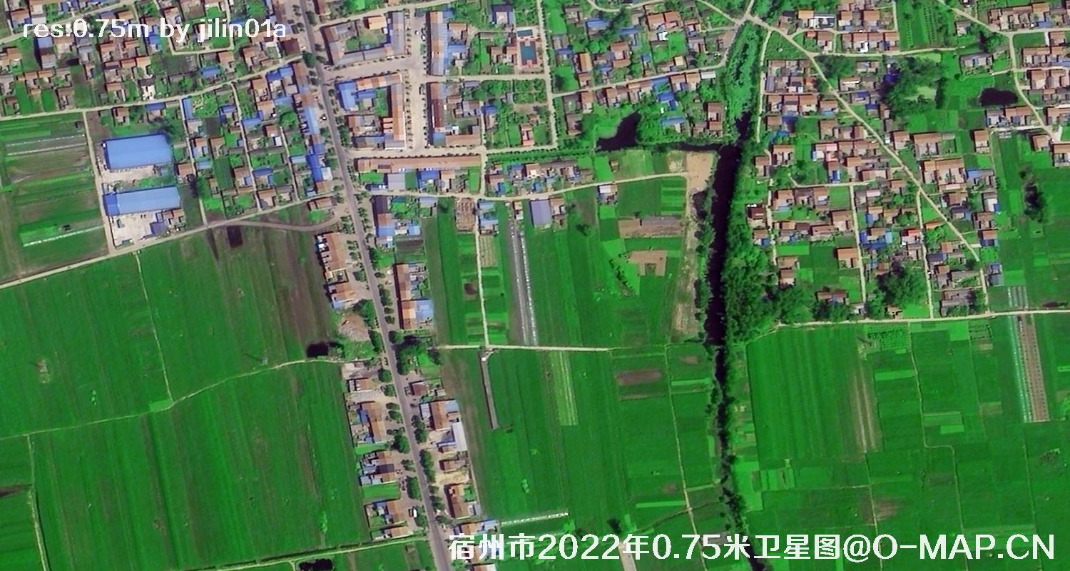 安徽省宿州市乡村0.75米分辨率卫星图