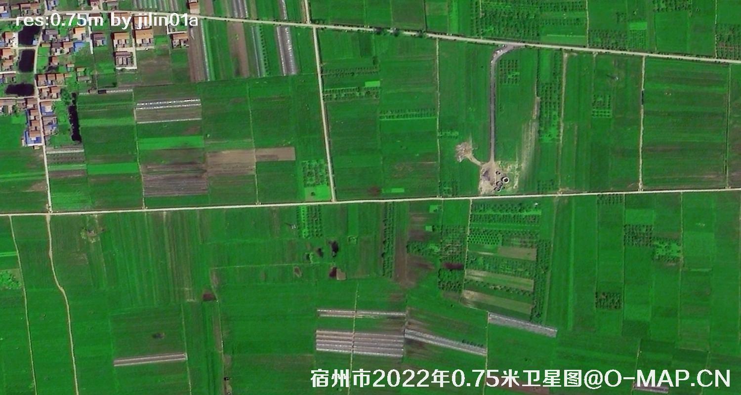 安徽省宿州市乡村0.75米分辨率卫星图