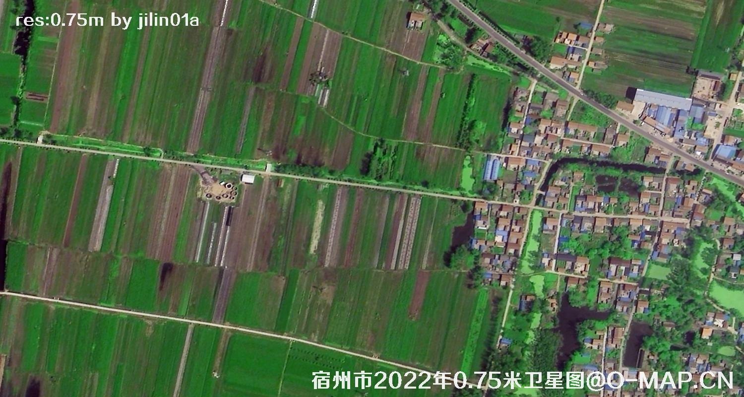 安徽省宿州市乡村0.75米分辨率卫星图