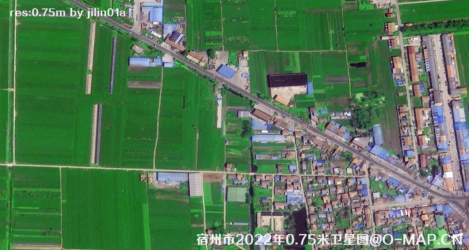 安徽省宿州市乡村0.75米分辨率卫星图