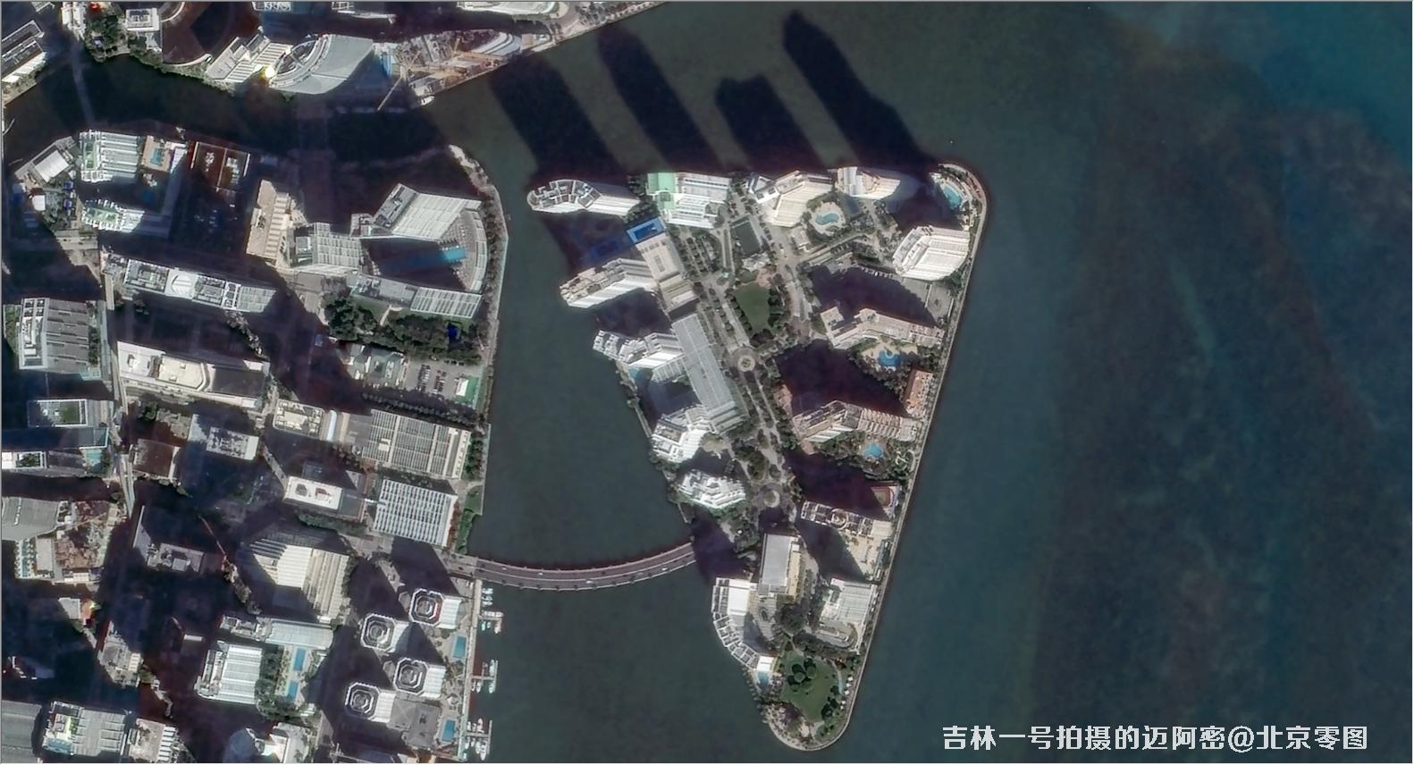 吉林一号拍摄的迈阿密卫星图