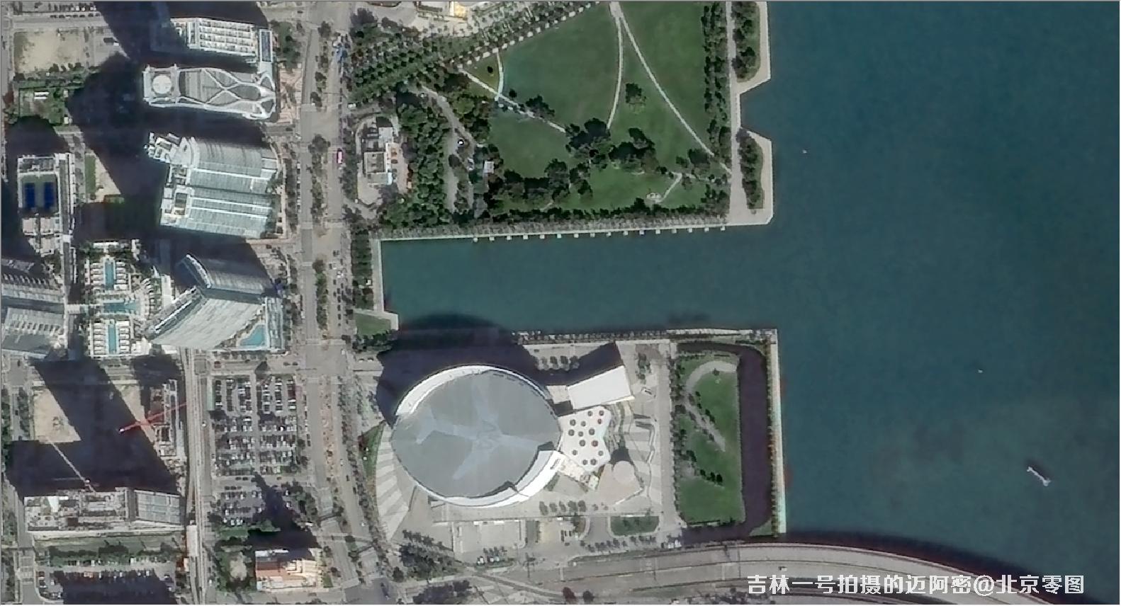 吉林一号拍摄的迈阿密卫星图