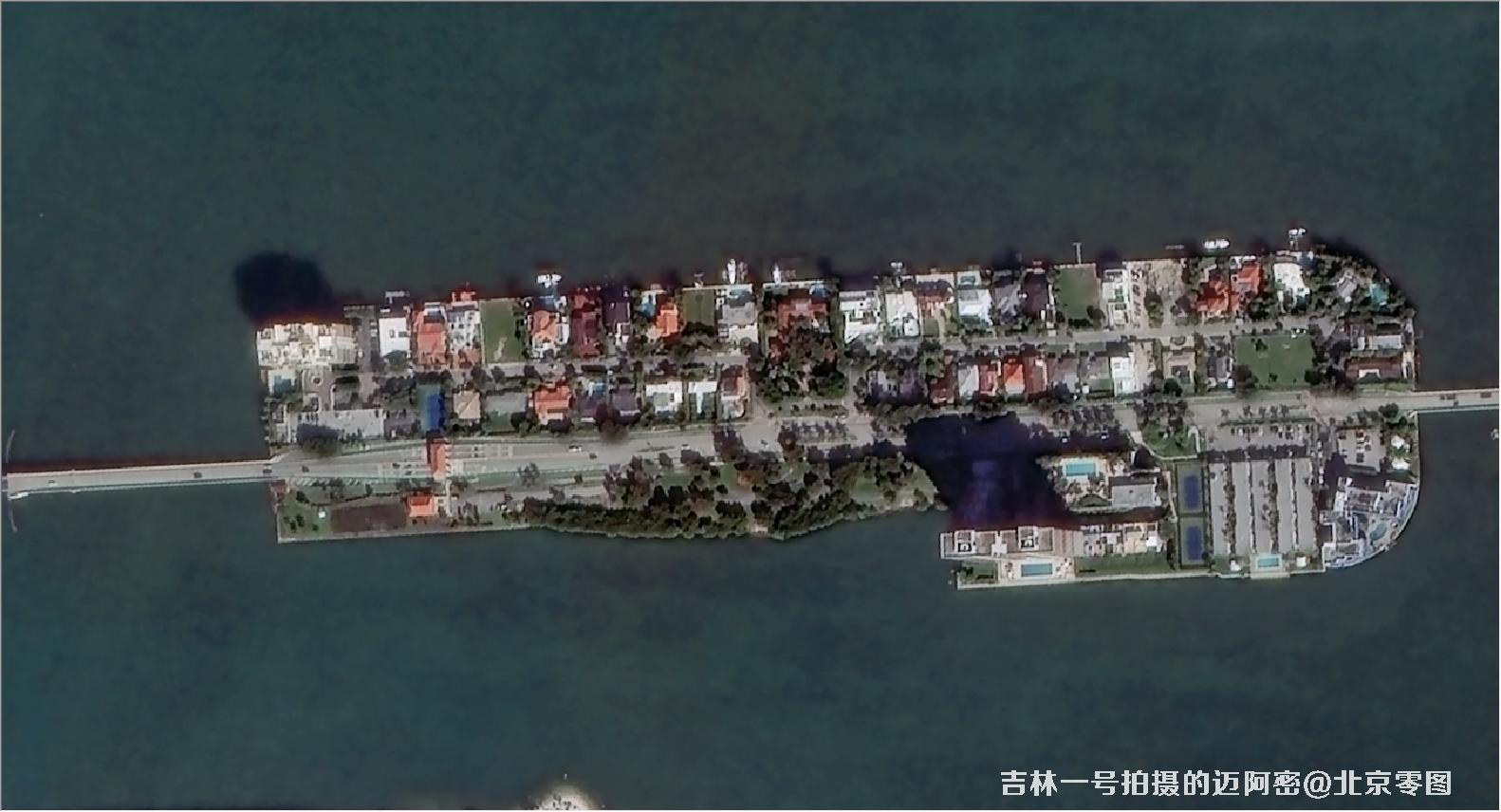 吉林一号拍摄的迈阿密卫星图