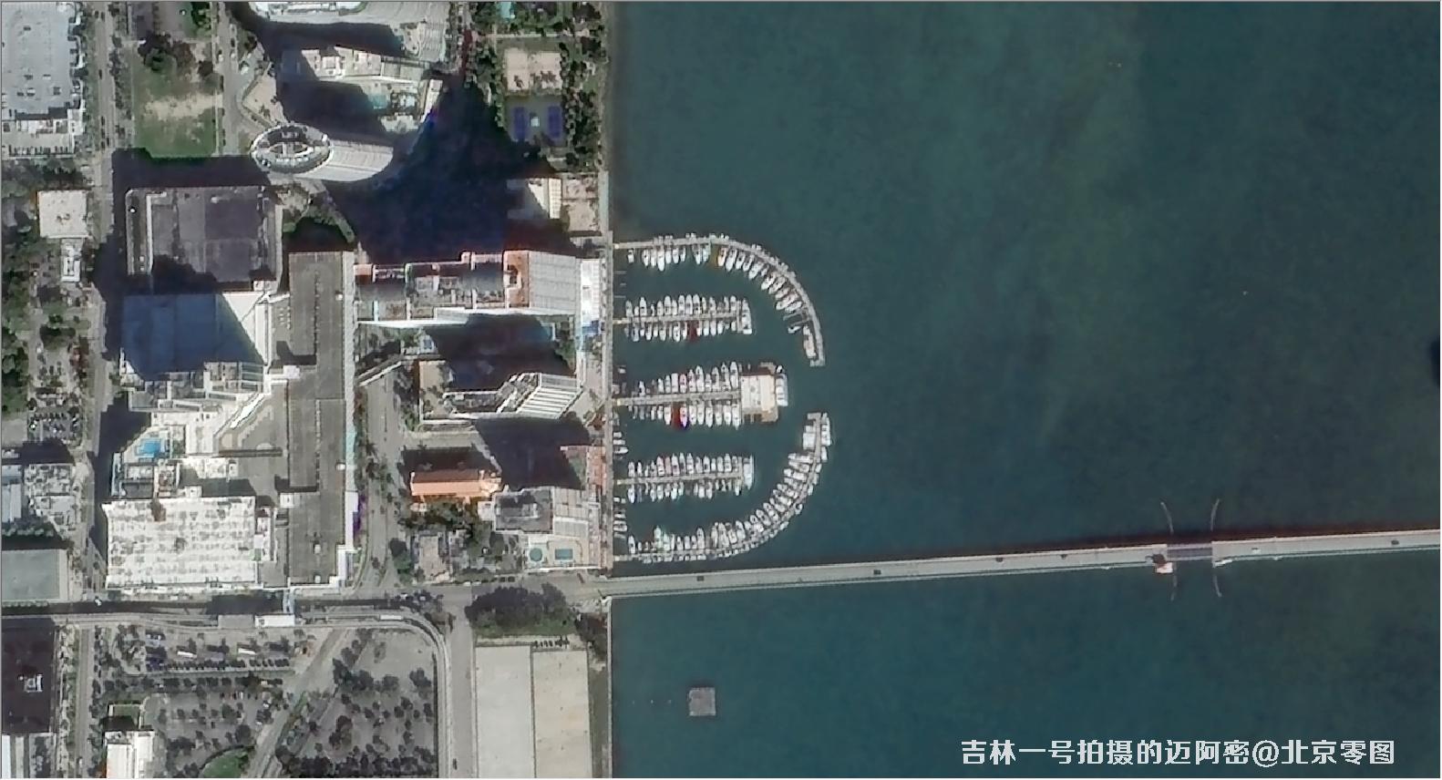 吉林一号拍摄的迈阿密卫星图