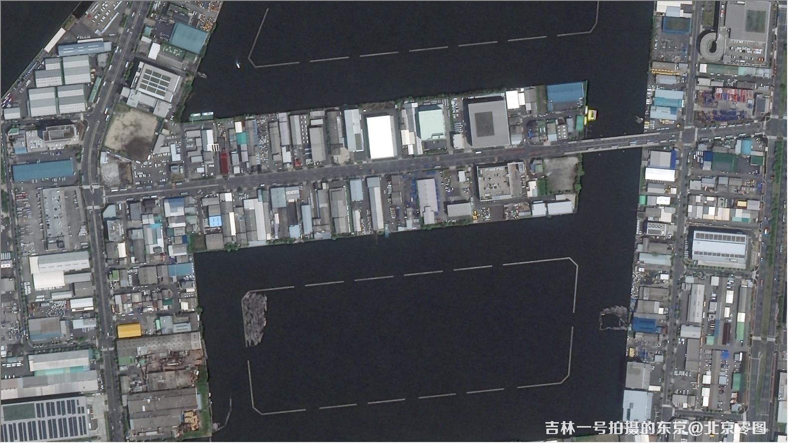 吉林一号卫星拍摄的东京卫星图