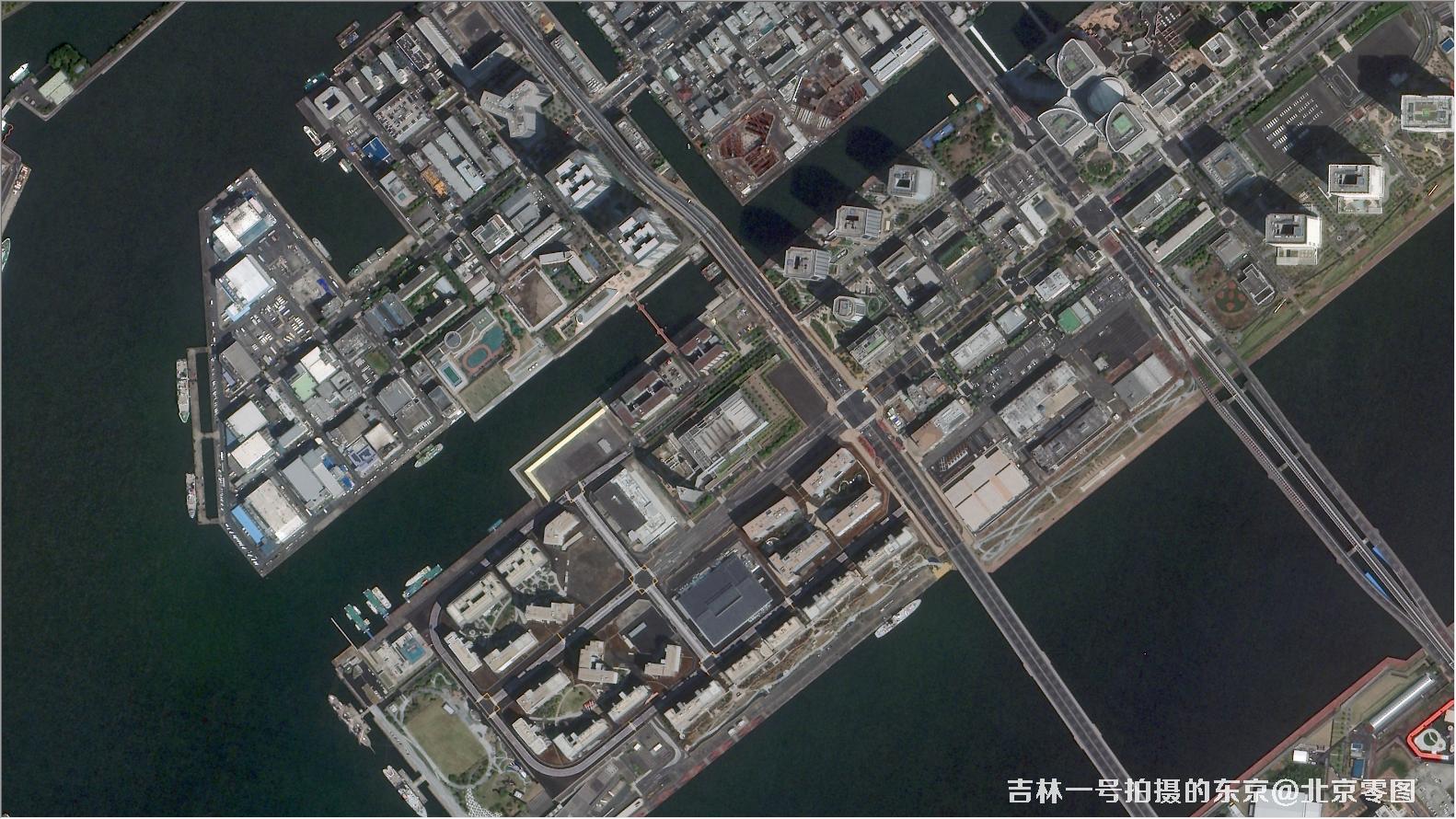 吉林一号卫星拍摄的东京卫星图