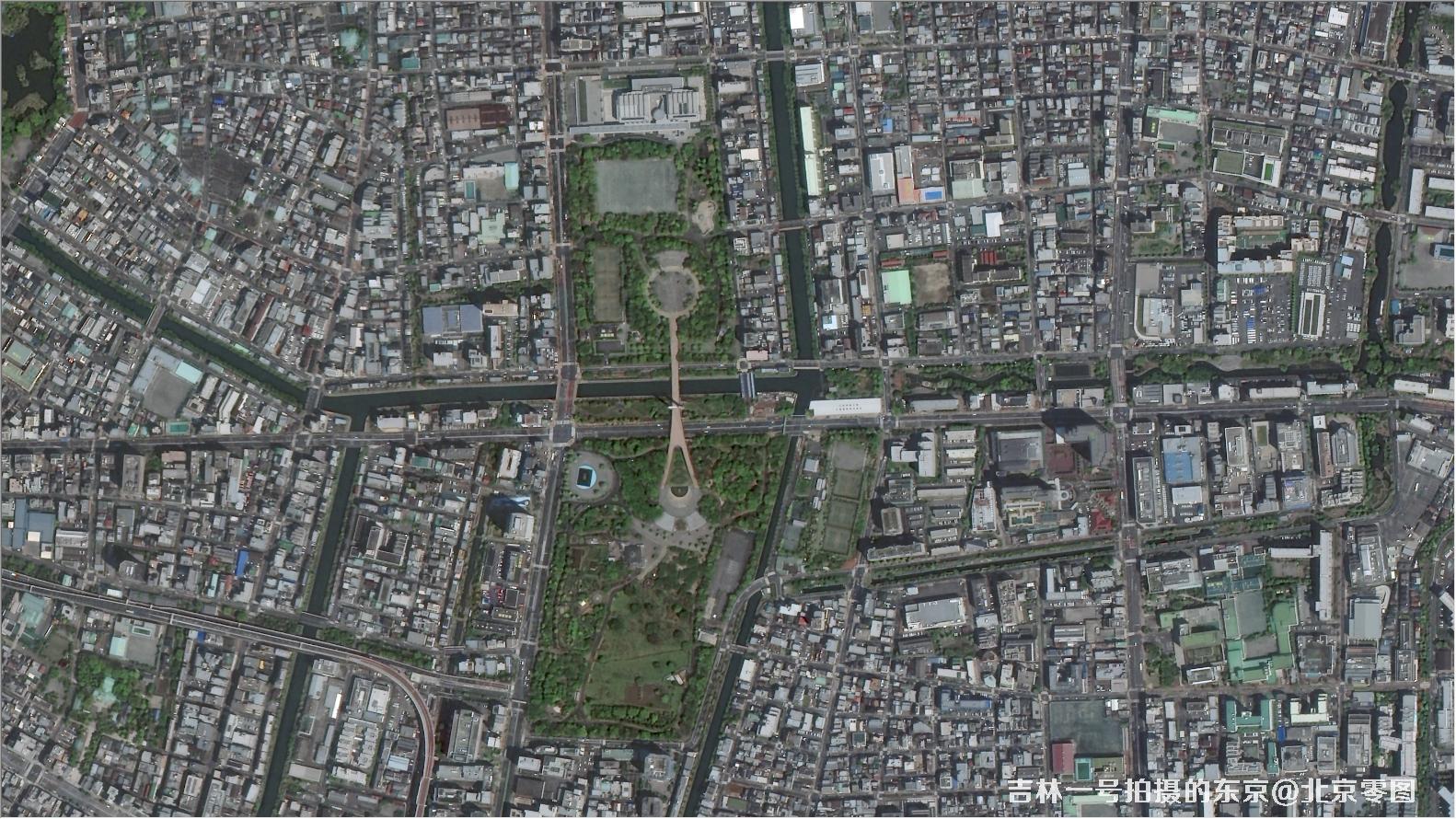 吉林一号卫星拍摄的东京卫星图