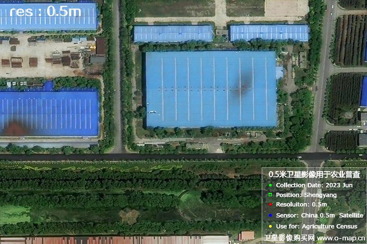 中国0.5米分辨率卫星拍摄的图片