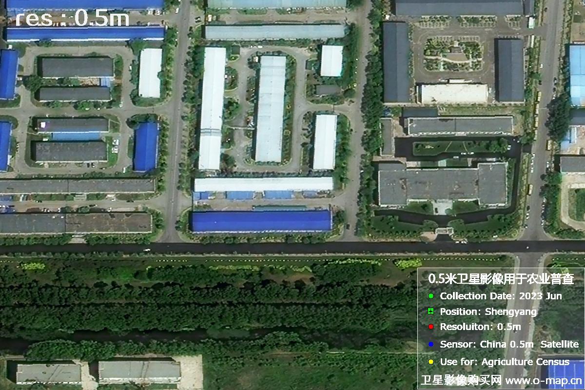 吉林一号卫星拍摄的0.5米分辨率影像图