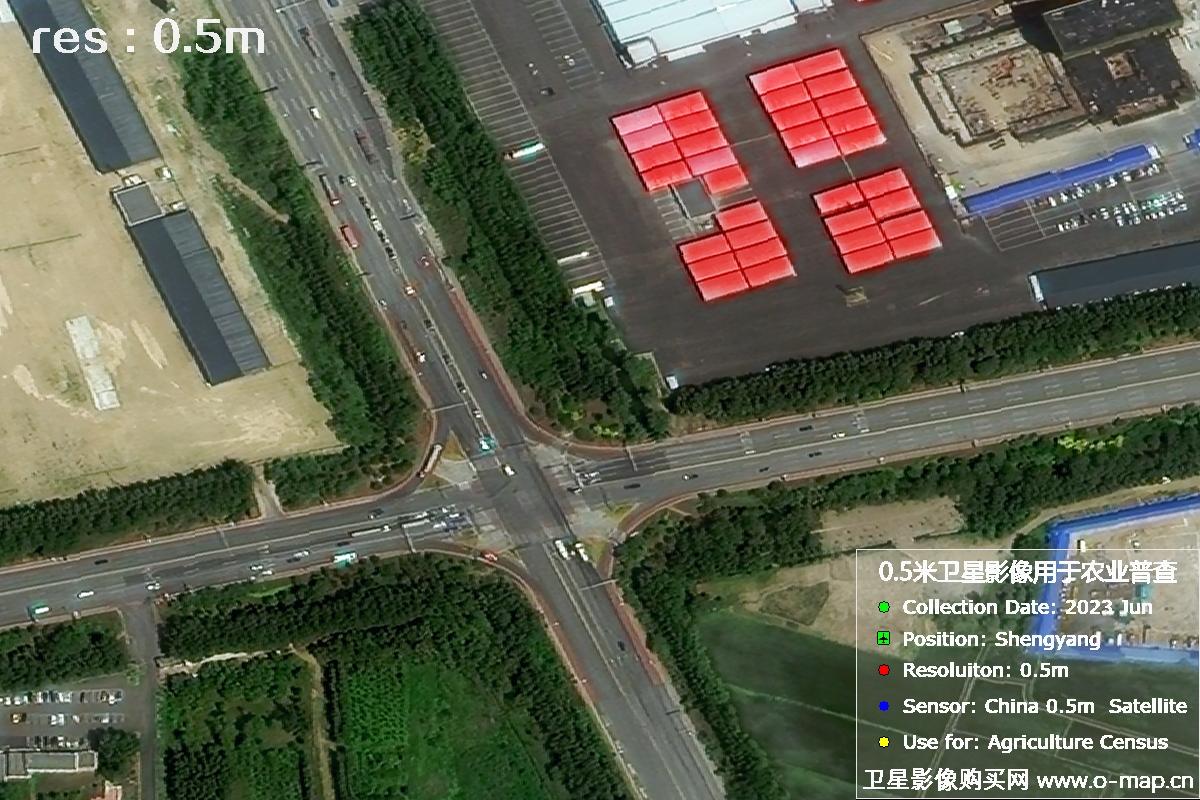 中国0.5米分辨率卫星拍摄的图片