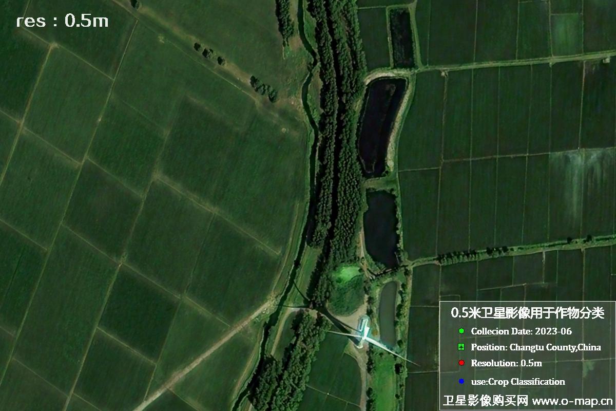 辽宁省昌图县2023年6月份农作物0.5米分辨率卫星影像