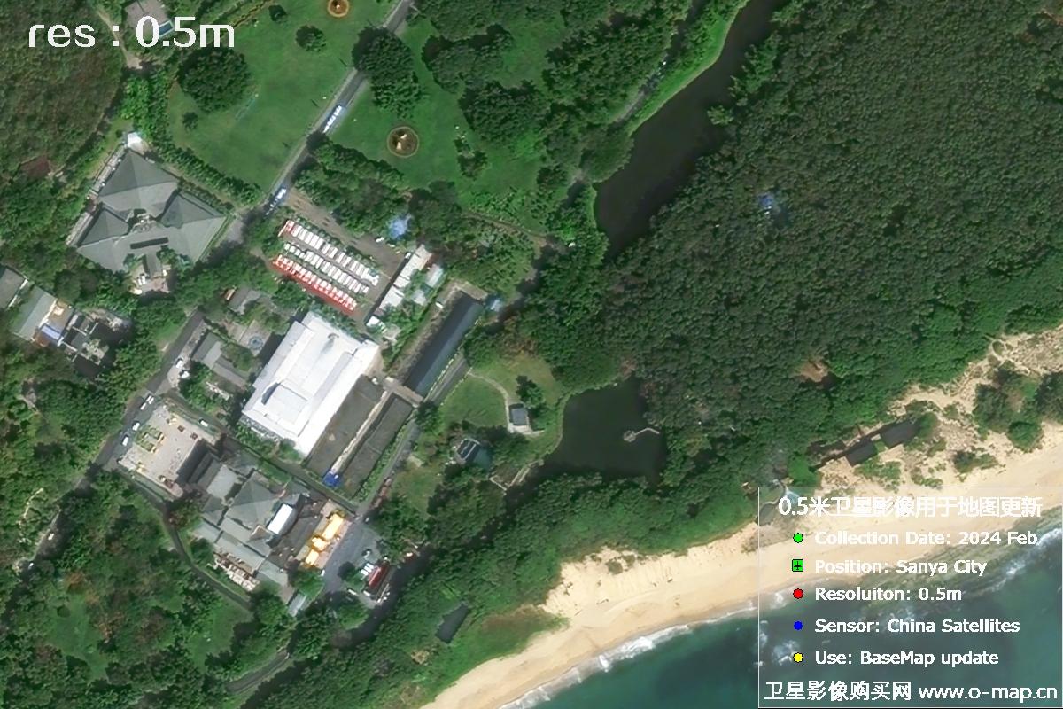 海南省三亚市2024年2月份0.5米卫星影像图