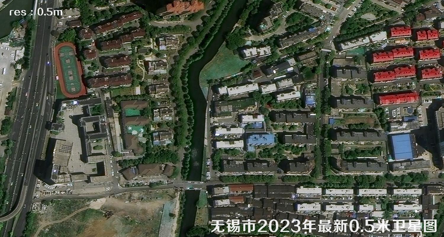 国产0.5米分辨率卫星拍摄的高清地图影像