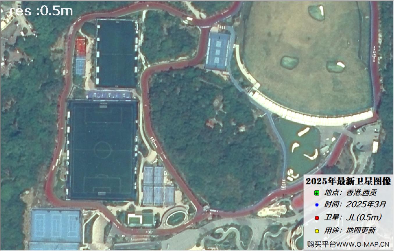 香港西贡2025年最新0.5米吉林一号卫星图像