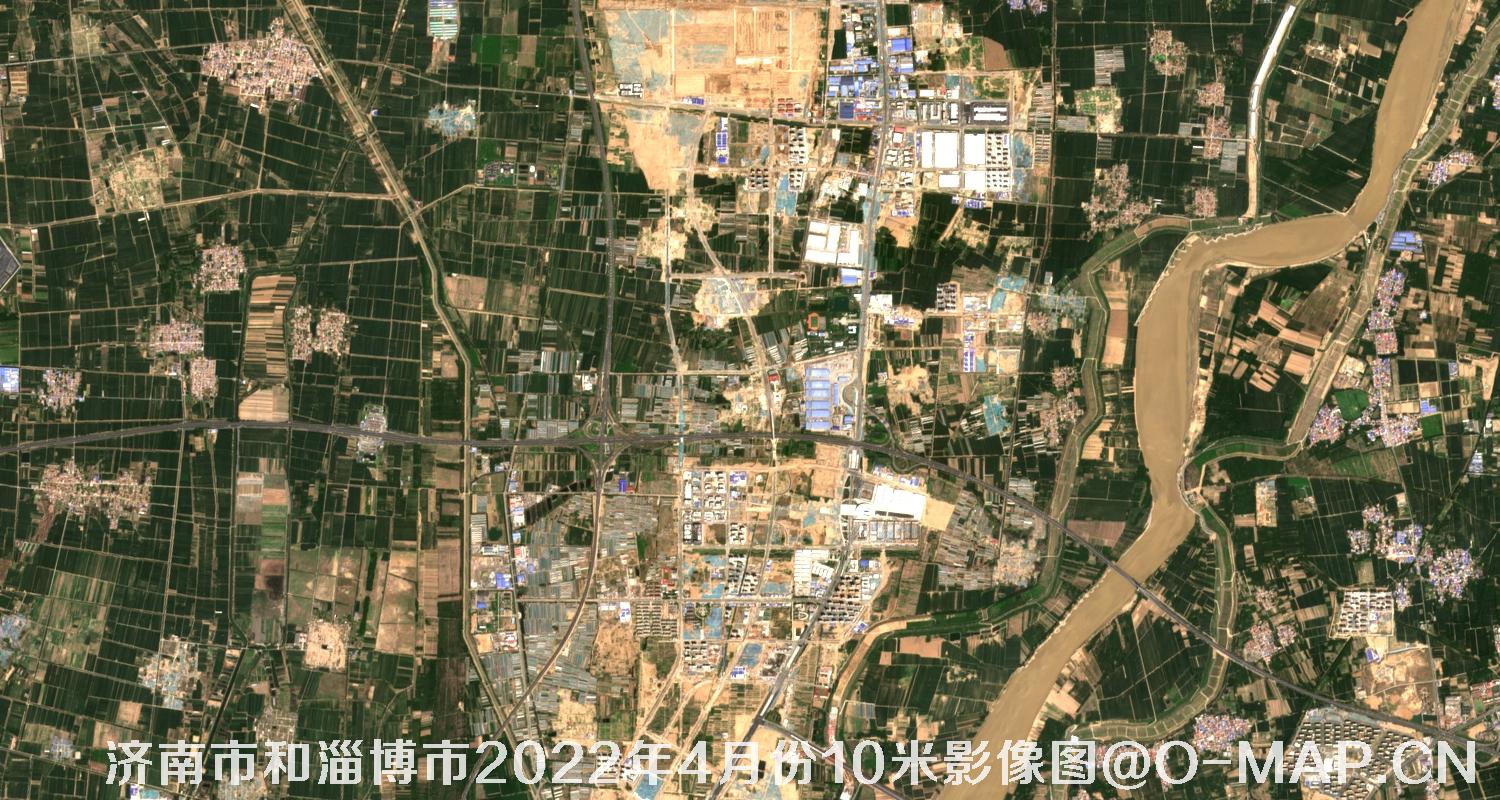 山东省济南市和淄博市2022年4月份10米影像图
